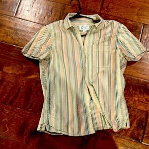 Striped down vintage American eagle shirt